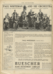 Advertisement: "Buescher Band Instrument Company."