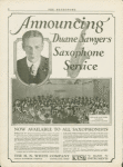 Announcing Duane Sawyers Saxophone Service