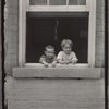Two children in a window, Pittsburgh
