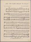 And the band began to play