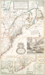 A new and exact map of the dominions of the King of Great Britain on ye continent of North America : containing Newfoundland, New Scotland, New England, New York, New Jersey, Pensilvania, Maryland, Virginia and Carolina