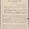 Close your dreamy eyes (for Mammy Lou)