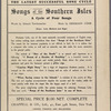 Creole cradle song
