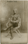 Pvt. Eddie Riley of the 369th Infantry Regiment (also known as the Harlem Hellfighters) during World War I