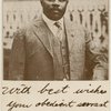 Marcus Garvey: "With best wishes, your obedient servant"