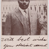 Marcus Garvey: "With best wishes, your obedient servant"
