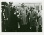 Alphaeus Hunton with his wife, Dorothy, Paul Robeson, and W.E.B. Du Bois