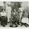 Amy Ashwood Garvey with group of Africans in native and European dress