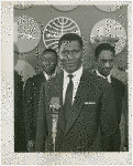 Sekou Toure, President of Guinea ,  at a press conference