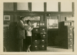 William Pickens and unidentified woman in the office of "The Crisis"