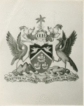 Together we aspire. Together we achieve: National coat of arms of  independent Trinidad and Tobago