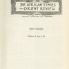 The African times and orient review 