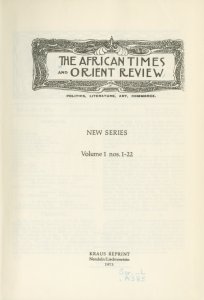 The African times and orient review