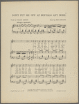 Don't put me off at Buffalo any more ; words by William Jerome ; music by Jean Schwartz.