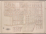 Queens, V. 1, Double Page Plate No. 6; Part of Jamaica, Ward 4; [Map bounded by Atlantic Ave., Van Wyck Ave., Mill St., Liberty Ave., Jefferson Ave.]