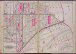 Queens, V. 2, Double Page Plate No. 6; Part of Long Island City, Ward 1; [Map bounded by Patterson Ave., Duane St., Woodside Ave., Middleburg Ave., Washington Ave., 4th Ave.]