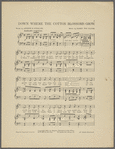 Down where the cotton blossoms grow