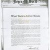 What 'Back to Africa' Means