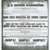 Big Negro Excursion: advertisement in the Negro World announcing the sailing of the S.S. Booker T. Washington