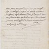 Letter from Voltaire to notary