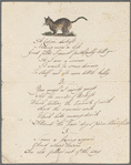 Poem (transcript), "A Cat in Distress"