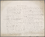 Haworth: November, 1904. Holograph draft of essay