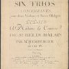 Six trios concertants pour deux violons et basse obligée ...