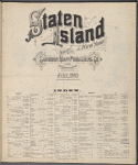Staten Island, New Yorkm Published by the Sanborn Map and Publishing Co. Limited, 117 Broadway, New York. July 1885.
