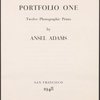 Portfolio one ... (Title page)