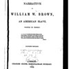 Narrative of William W. Brown: an American slave