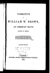 Narrative of William W. Brown: an American slave
