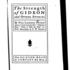 The strength of Gideon, and other stories