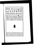 The strength of Gideon, and other stories