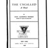 The uncalled; a novel