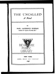 The uncalled; a novel