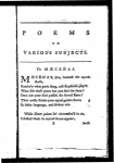 Poems on comic, serious and moral subjects. By Phillis Wheatley, Negro servant to Mr. John Wheatley of Boston, in New England. 2d ed., corr.