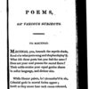 Poems on various subjects, religious and moral