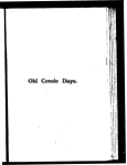 Old Creole days, by George W. Cable.