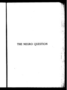 The Negro question, by George W. Cable.