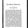 The Negro question, by George W. Cable.