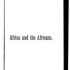 Africa and the Africans
