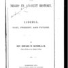 The Negro in ancient history