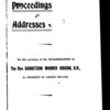 Proceedings and addresses on the occasion of the inauguration of the Rev. Garretson Warner Gibson, D. D. as president of Liberia College, Wednesday, February 21st, 1900.