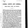 Sierra Leone and Liberia: their origin, work, and destiny; a lecture delivered in the Court Hall at Freetown, Sierra Leone, April 22, 1884.