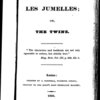 Les Jumelles; or, The Twins