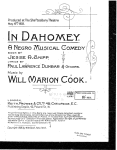 In Dahomey : a Negro musical comedy