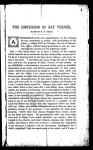 The confession, trial and execution of Nat Turner : the Negro insurrectionist; also, a list of persons murdered in the insurrection in Southampton County, Virginia, August 21st and 22nd, 1831, with introductory remarks