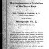 The contemporary evolution of the Negro race