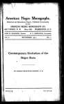 The contemporary evolution of the Negro race