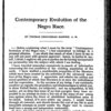 The contemporary evolution of the Negro race